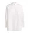 Max Mara Cotton Asymmetric Shirt In White