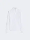 Max Mara Cotton Poplin Shirt In White