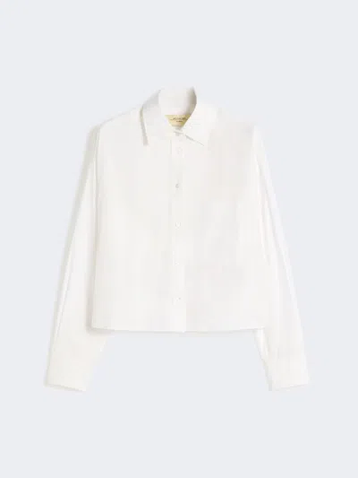 Max Mara Cotton Poplin Shirt In White