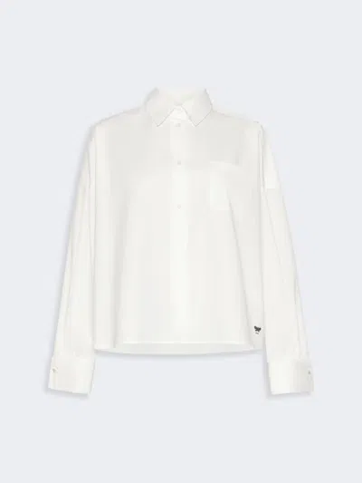 Max Mara Cotton Poplin Shirt In White