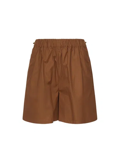 MAX MARA COTTON POPLIN SHORTS