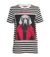 Max Mara Rosso Printed Cotton Jersey T-shirt In Beige