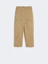 Max Mara Cotton Satin Trousers In Brown