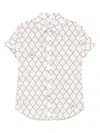 Max Mara Cotton Shirt In White/multi