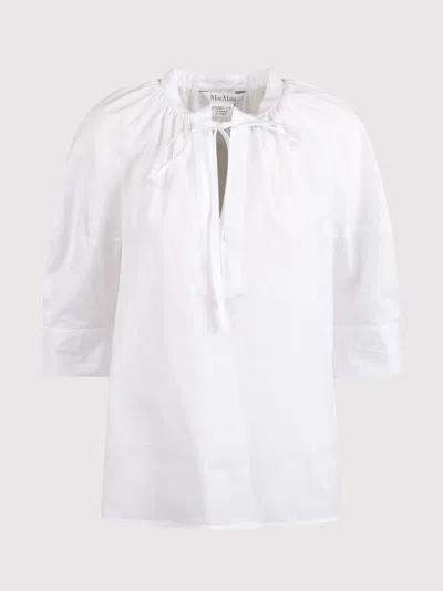 Max Mara Cotton Shirt In White