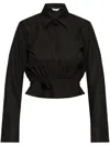 Max Mara Cotton Shirt In Black