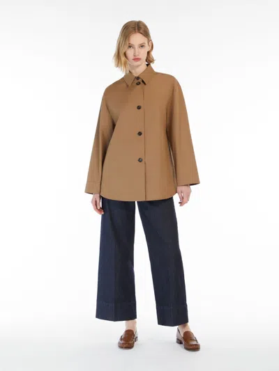 Max Mara Cotton Shirt In Camel
