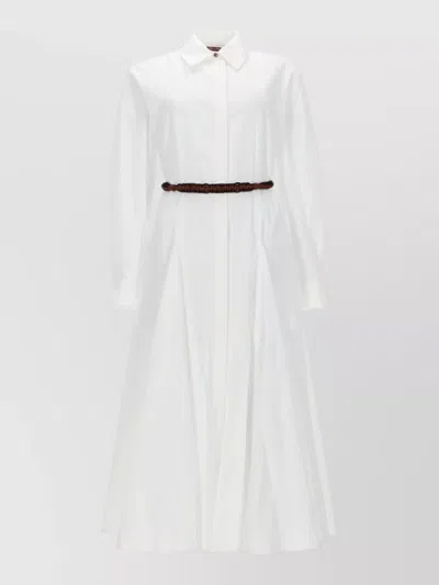 Max Mara Cotton Shirt Midi Dress
