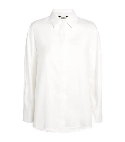 Max Mara Cotton Shirt In White