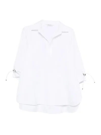 Max Mara Cotton Shirt In White