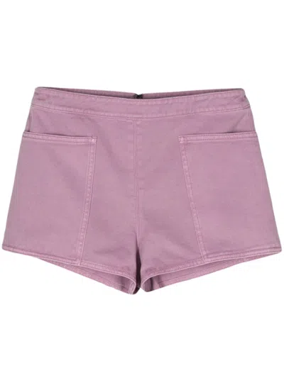 Max Mara Cotton Shorts In Pink