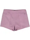 Max Mara Cotton Shorts With Back And Side Pockets