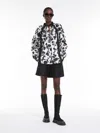 Max Mara Cotton Shorts With Monogram Embroidery In Black