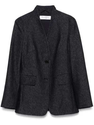 Max Mara Slim-fit Single-breasted Blazer In Black