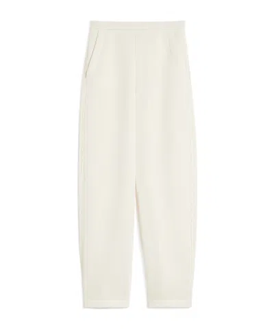 Max Mara Cotton Sweatpants In White
