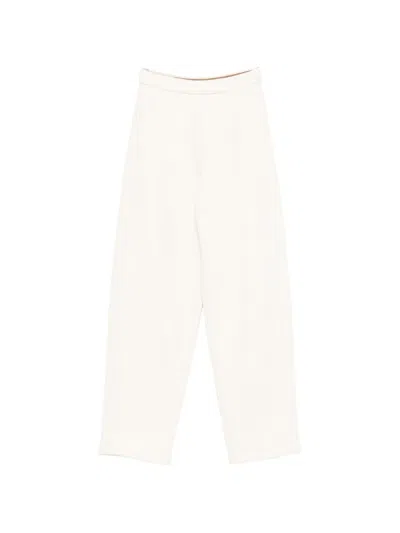 Max Mara Cotton Sweatpants In White