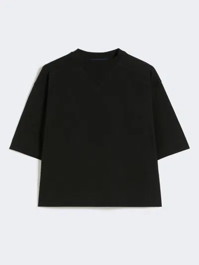 Max Mara Cotton T-shirt In Black