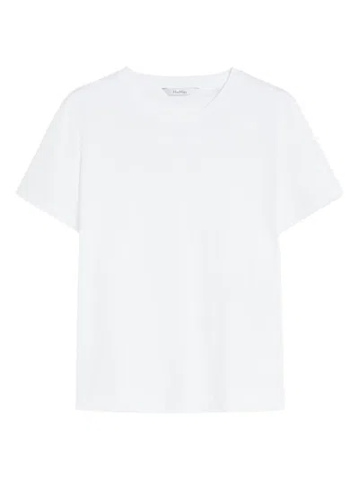 Max Mara Cotton T-shirt Clothing In White