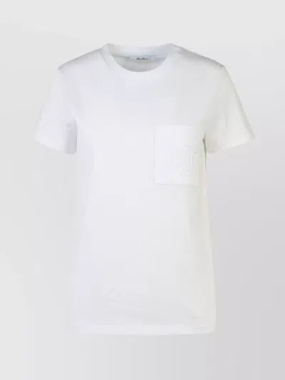 Max Mara 'cotton T-shirt Crew Neck Short Sleeves' In Brown
