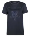 Max Mara T-shirt With Round Neck And Short Sleeves In Gray