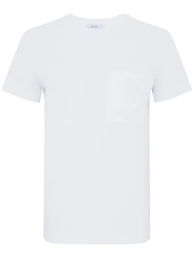 MAX MARA COTTON T-SHIRT IN WHITE