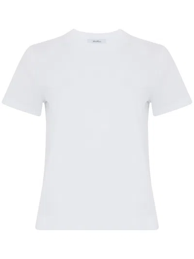 MAX MARA COTTON T-SHIRT IN WHITE