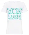 Max Mara T-shirt Mit Grafischem Print In White