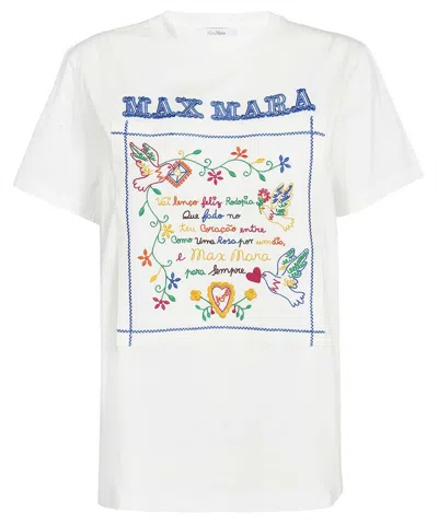 Max Mara Cotton T-shirt In White