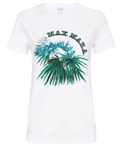 Max Mara Cotton T-shirt In White