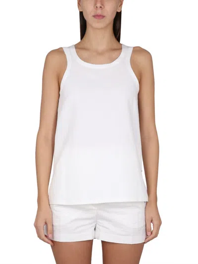 Max Mara Cotton Tops. In White