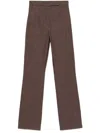 Max Mara Galicia Denim Trousers Clothing In Brown
