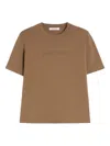 Max Mara Cotton T-shirt In Brown