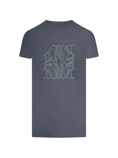 Max Mara Cotton T-shirt In Blue