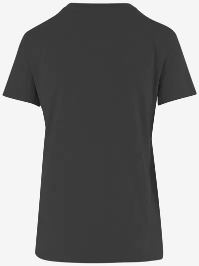 Max Mara Cotton T-shirt In Black