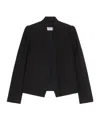 Max Mara Cotton Twill Jacket In Black