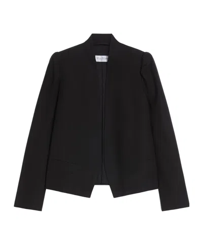 Max Mara Cotton Twill Jacket In Black
