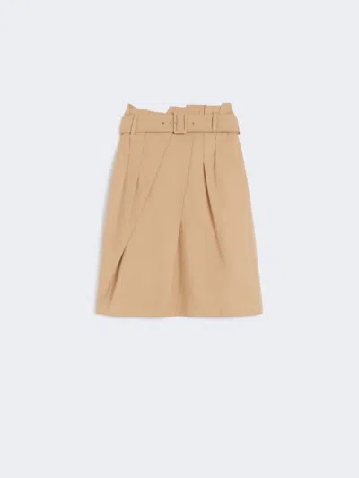 MAX MARA COTTON TWILL SKIRT