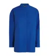 Max Mara Cotton Twin-pocket Overshirt In Blue