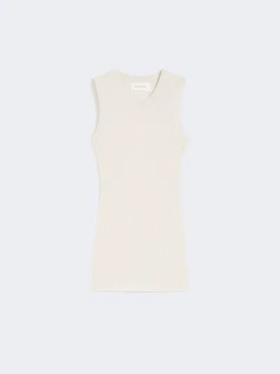 Max Mara Cotton Vest Top In White