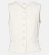 Max Mara Weste Aus Baumwolle In Weiss