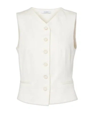 Max Mara Cotton Vest In White