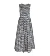 Max Mara Cotton Voile Printed Midi Dress In Pattern