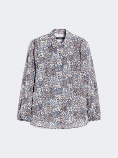 Max Mara Cotton Voile Shirt In Multi