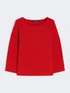 Max Mara Cotton Yarn Sweater In Red