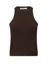 Max Mara Ribbed Sleeveless Top In Black