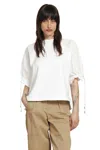 Max Mara Cotton-blend Jersey T-shirt In White