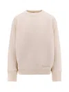 Max Mara Logo Embroidered Crewneck Jumper In White