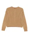 Max Mara Crasso Sweater In Brown