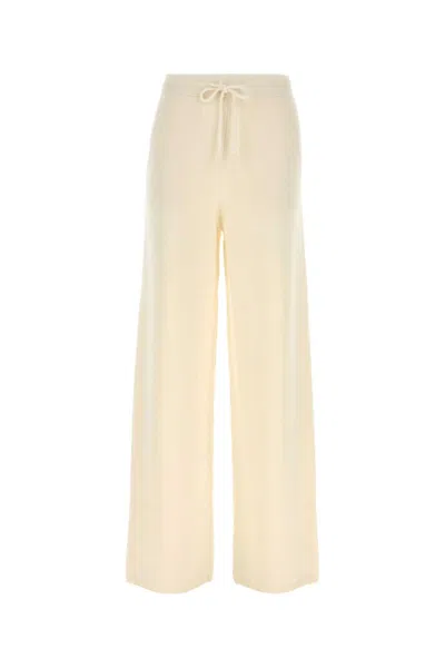 Max Mara Cream Cashmere Fiabe Pant In Neutral