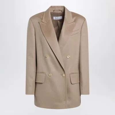 MAX MARA CREAM DOUBLE-BREASTED JACKET